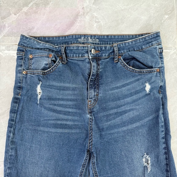 Women’s Wild Fable Distressed High Rise Skinny Jeans Plus Size 16 - Picture 2 of 16